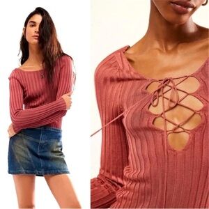 NWOT Free People Knit Top